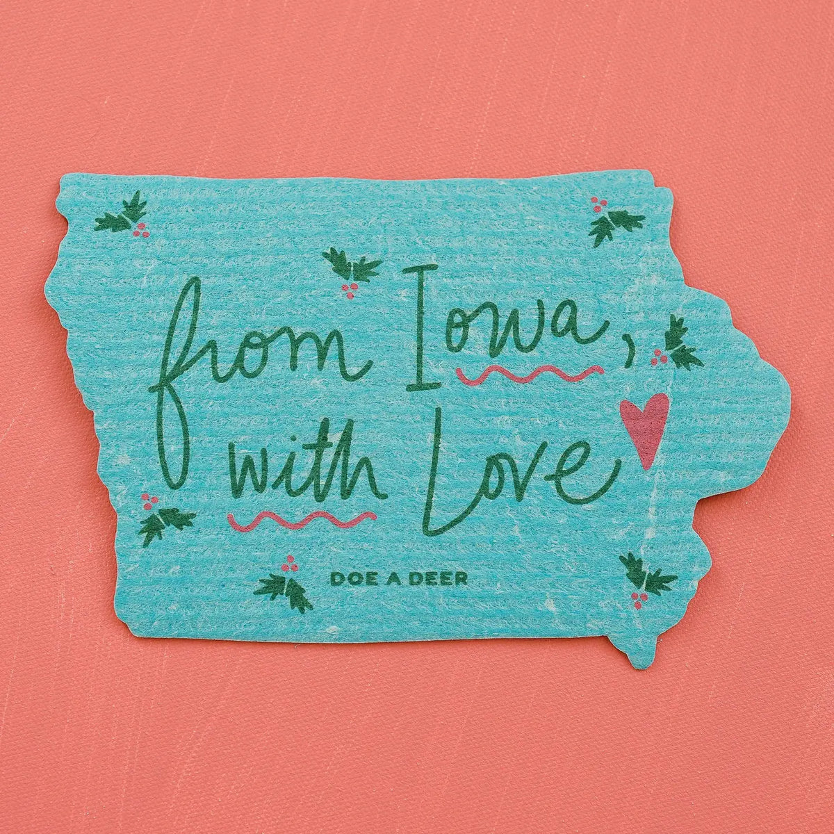 From Iowa, with Love Swedish Dishcloth