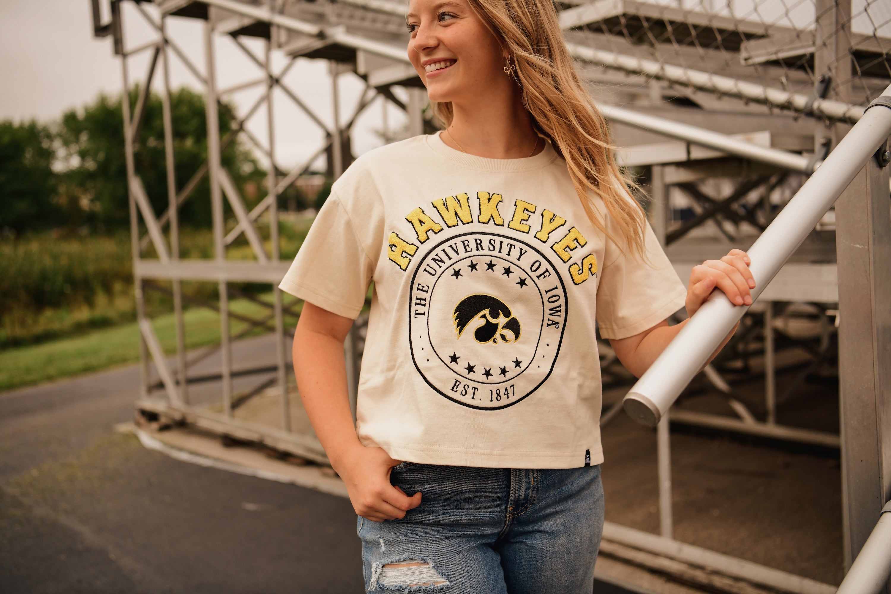 IOWA Sayler Heavyweight Crop Tee