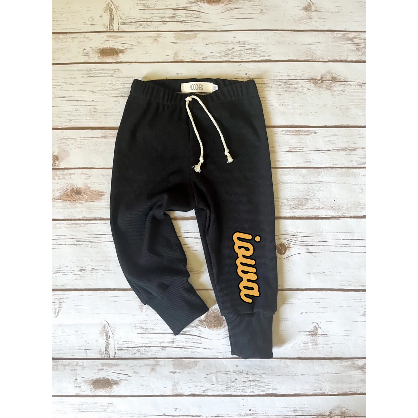 Iowa Black Sweatpants