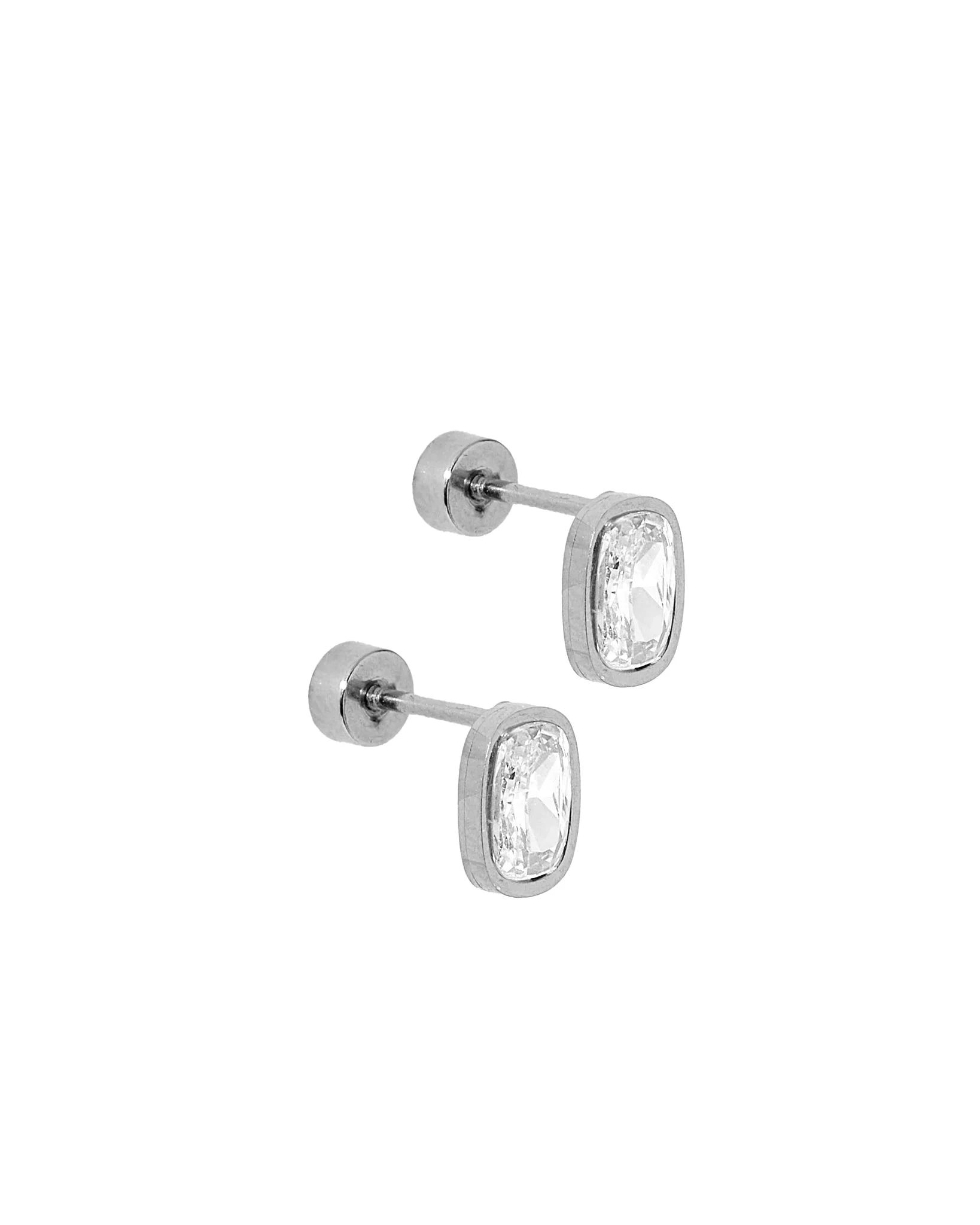 Kay Clear Silver Studs