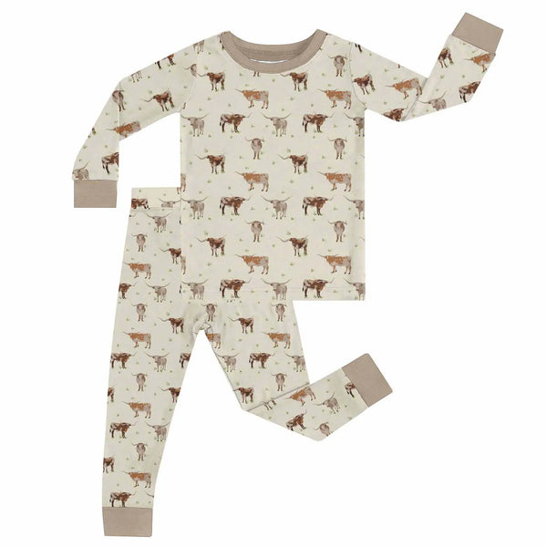 Longhorns Long Sleeve Toddler PJ Set