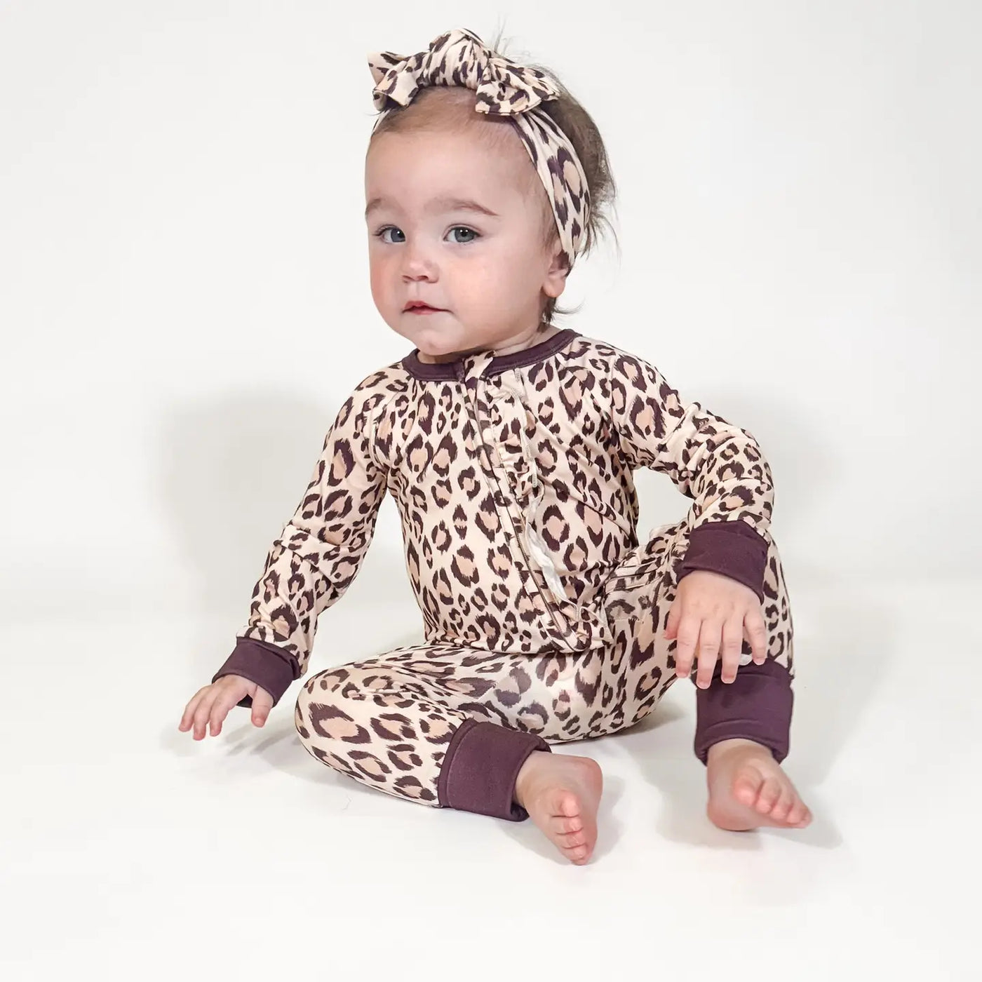 Classic Leopard Zip Up Pjs