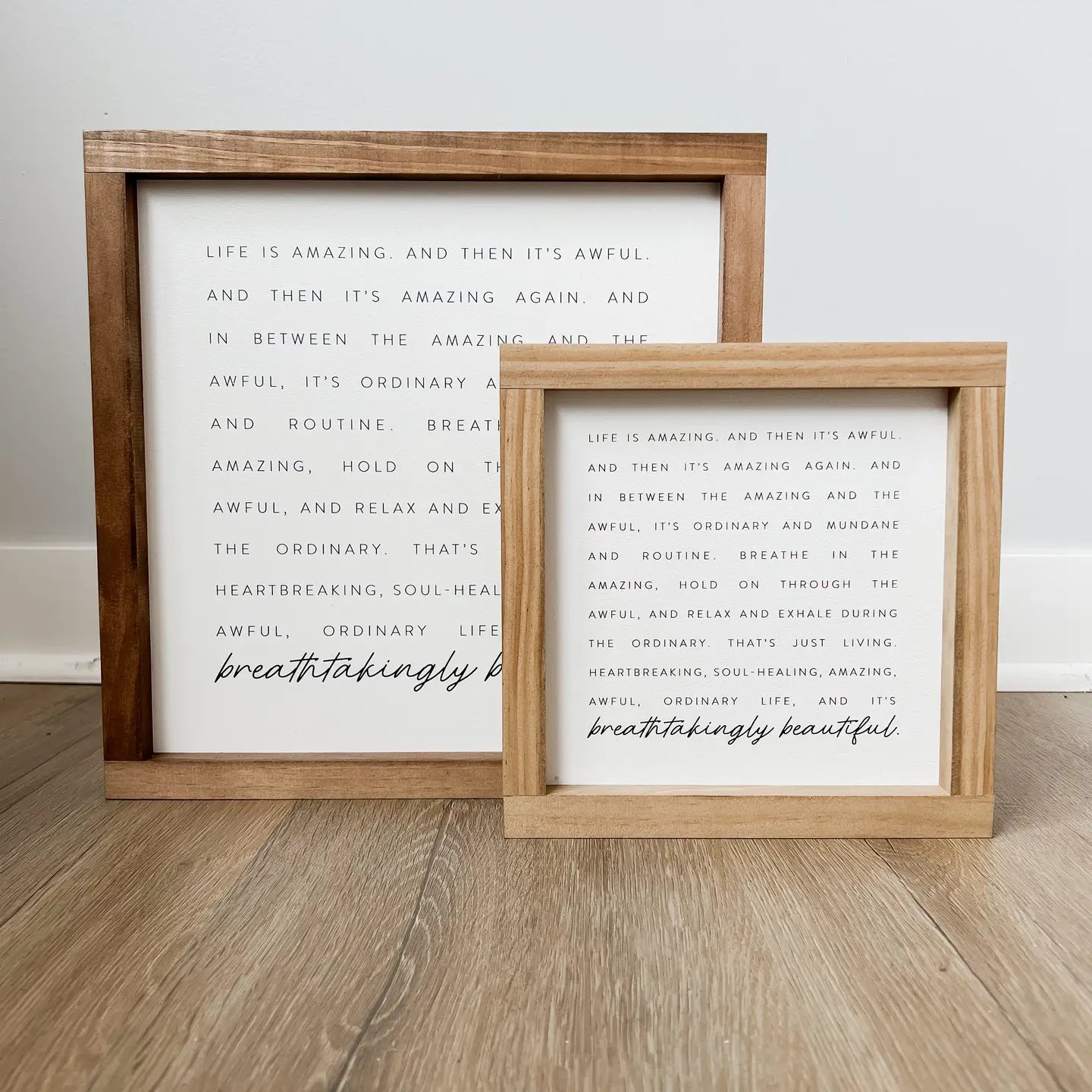 Life Is Amazing Wall Art- 9X9