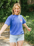 The Midwest Girl Tee in Flo Blue
