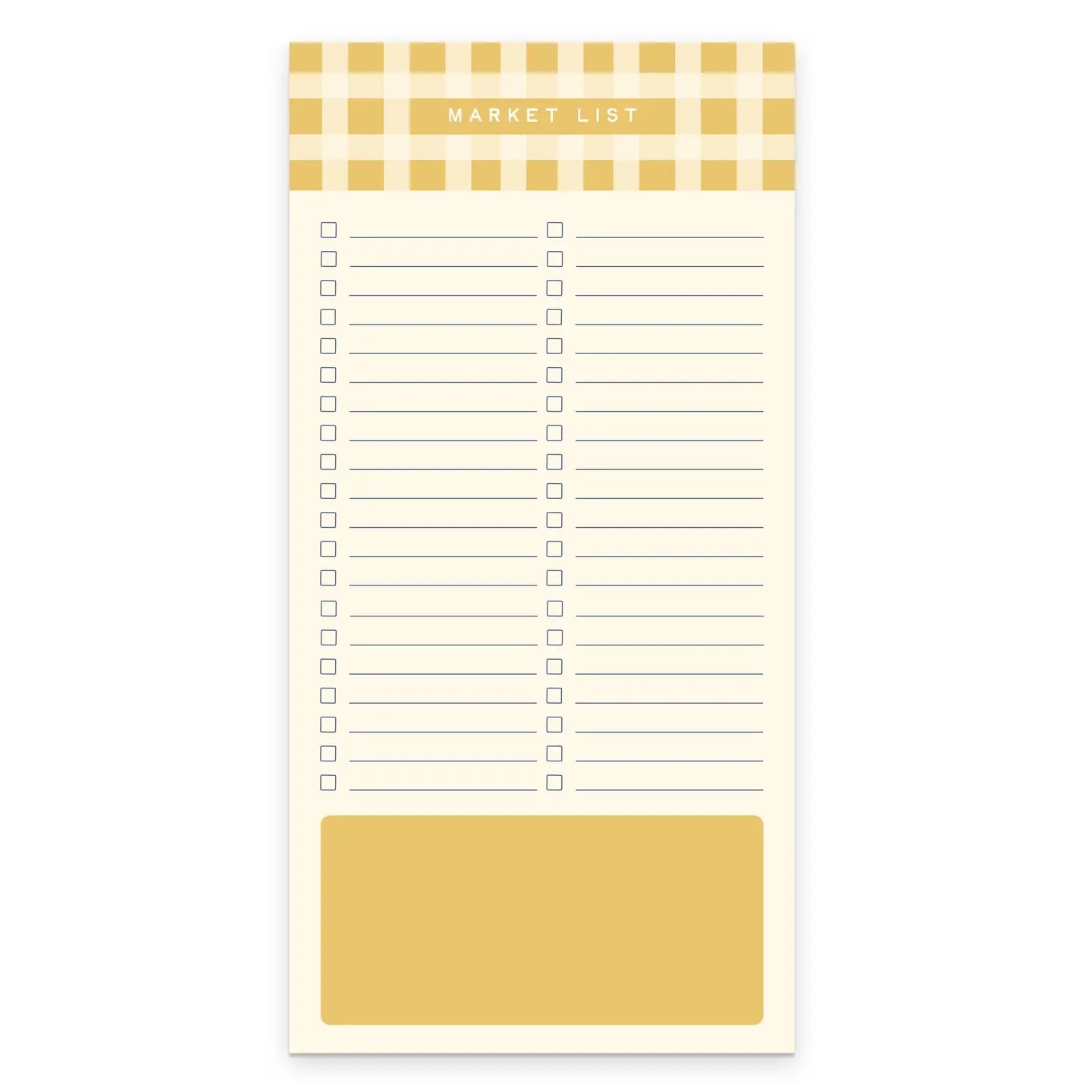 Gingham Market List
