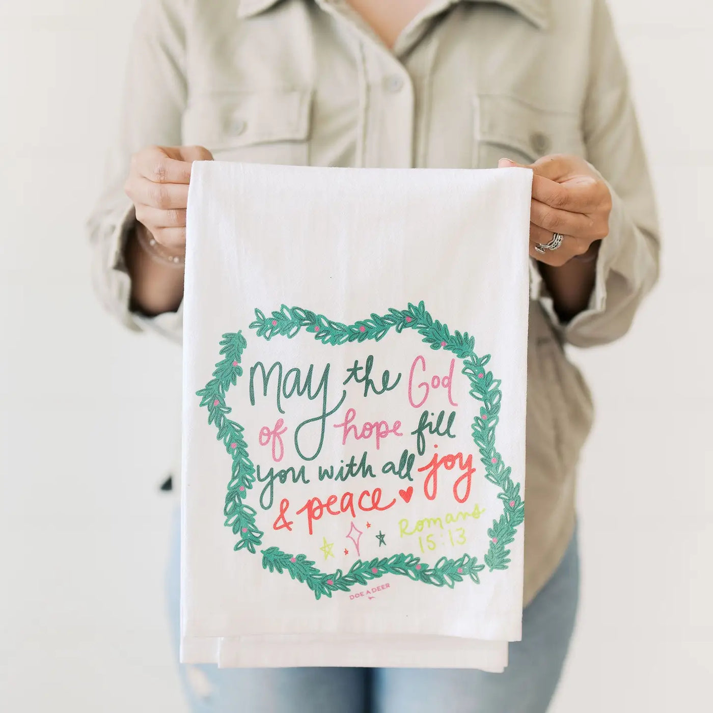 May The God of Hope Flour Sack Towel