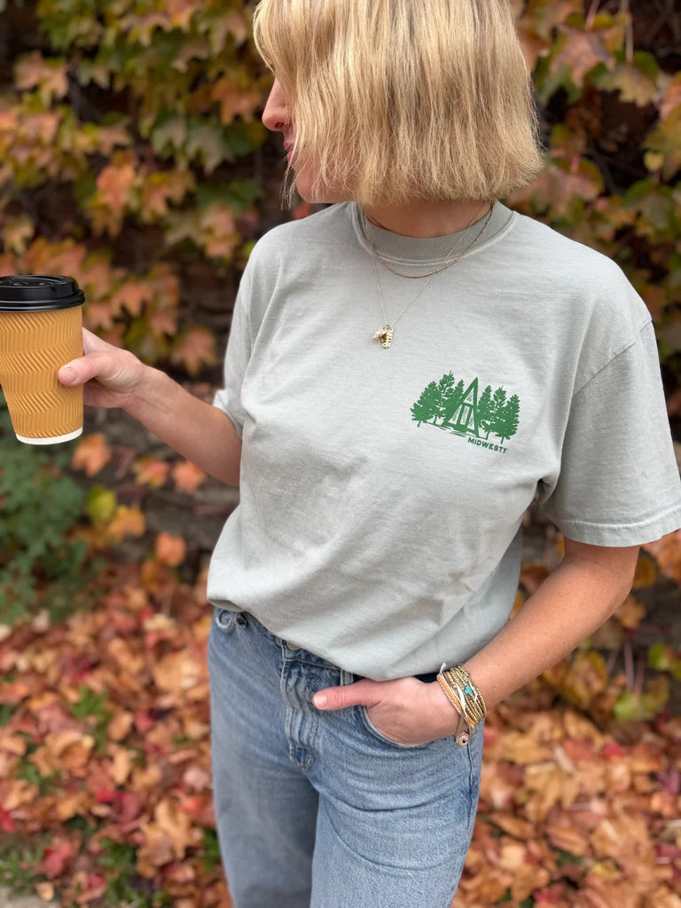 Midwesty Cabin Tee in Bay
