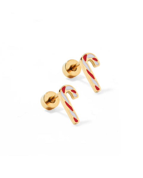 Peppermint Twist Screwback Studs