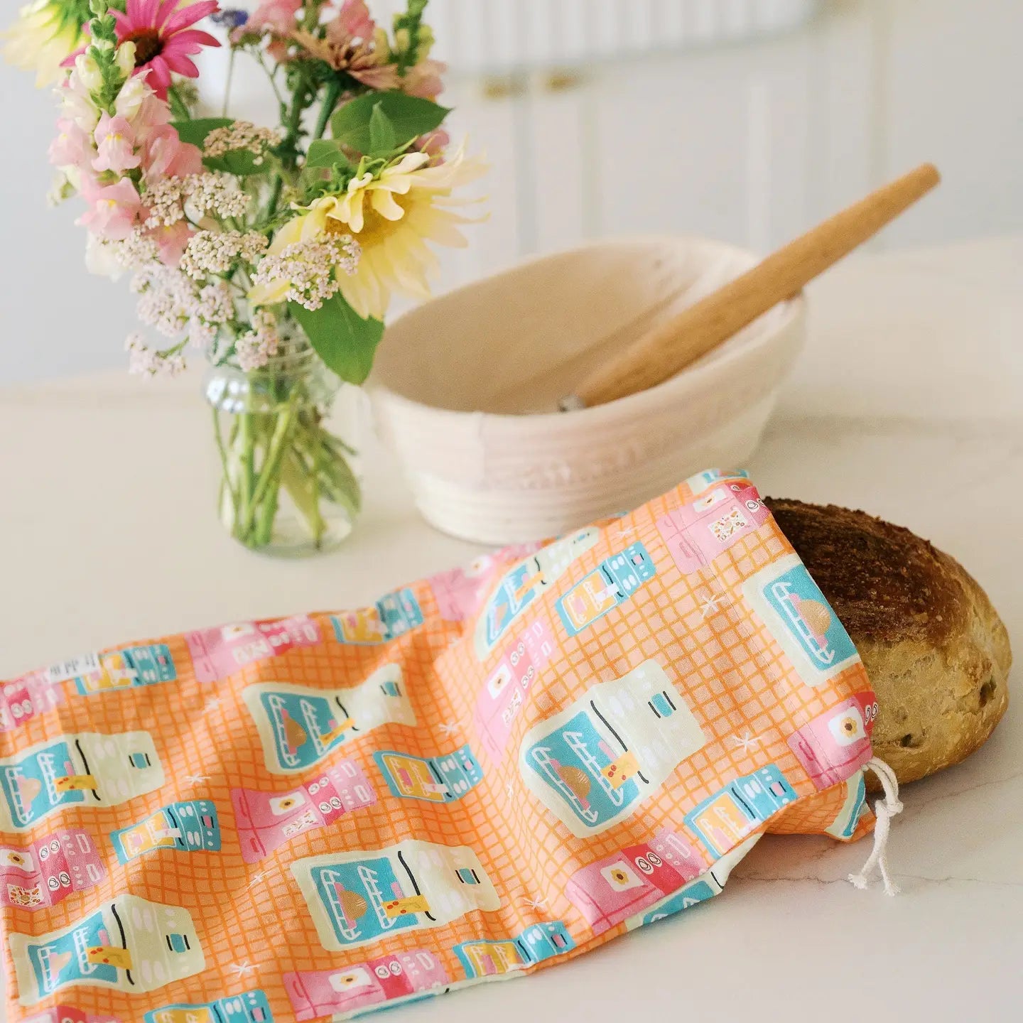 Vintage Ovens Bread Bag
