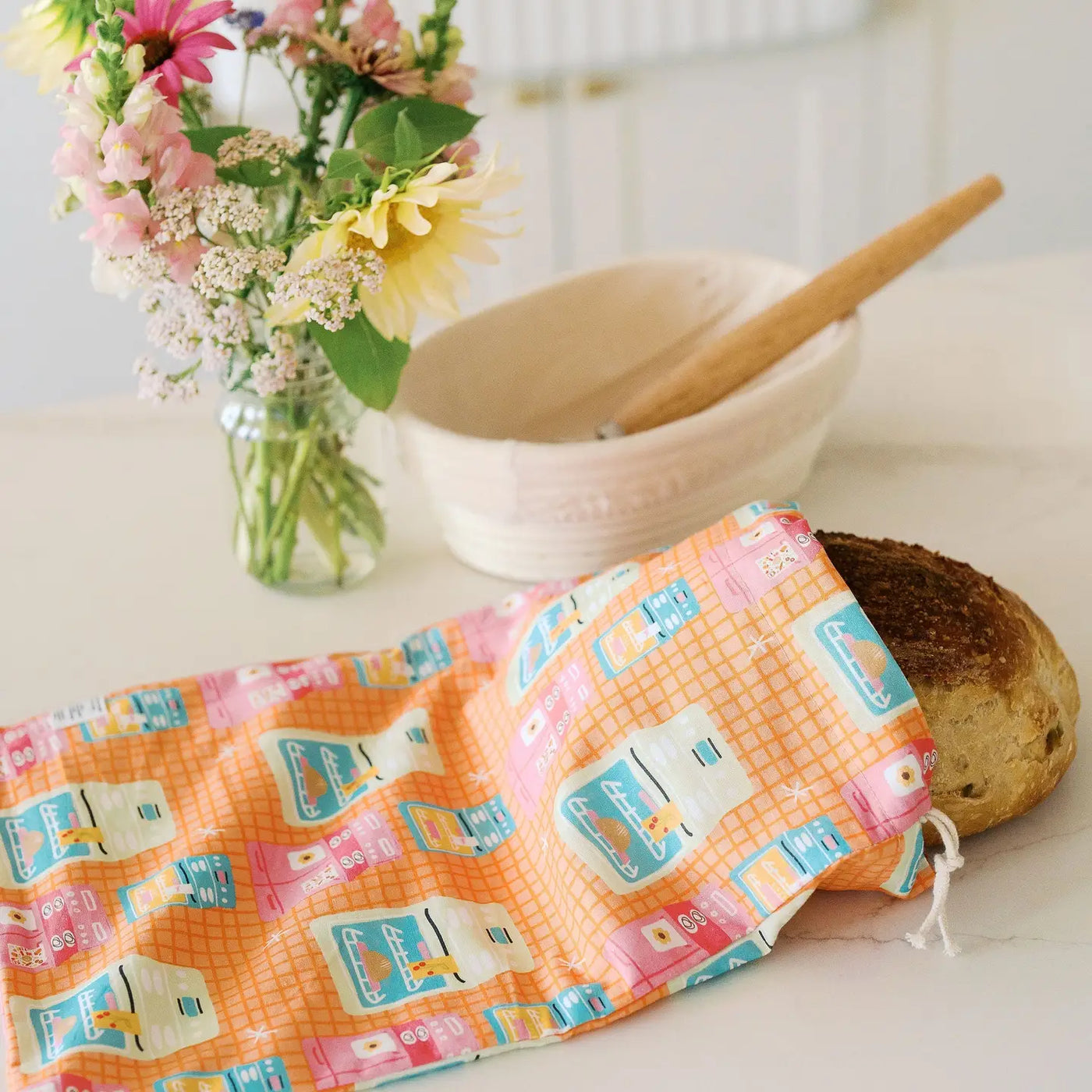 Vintage Ovens Bread Bag