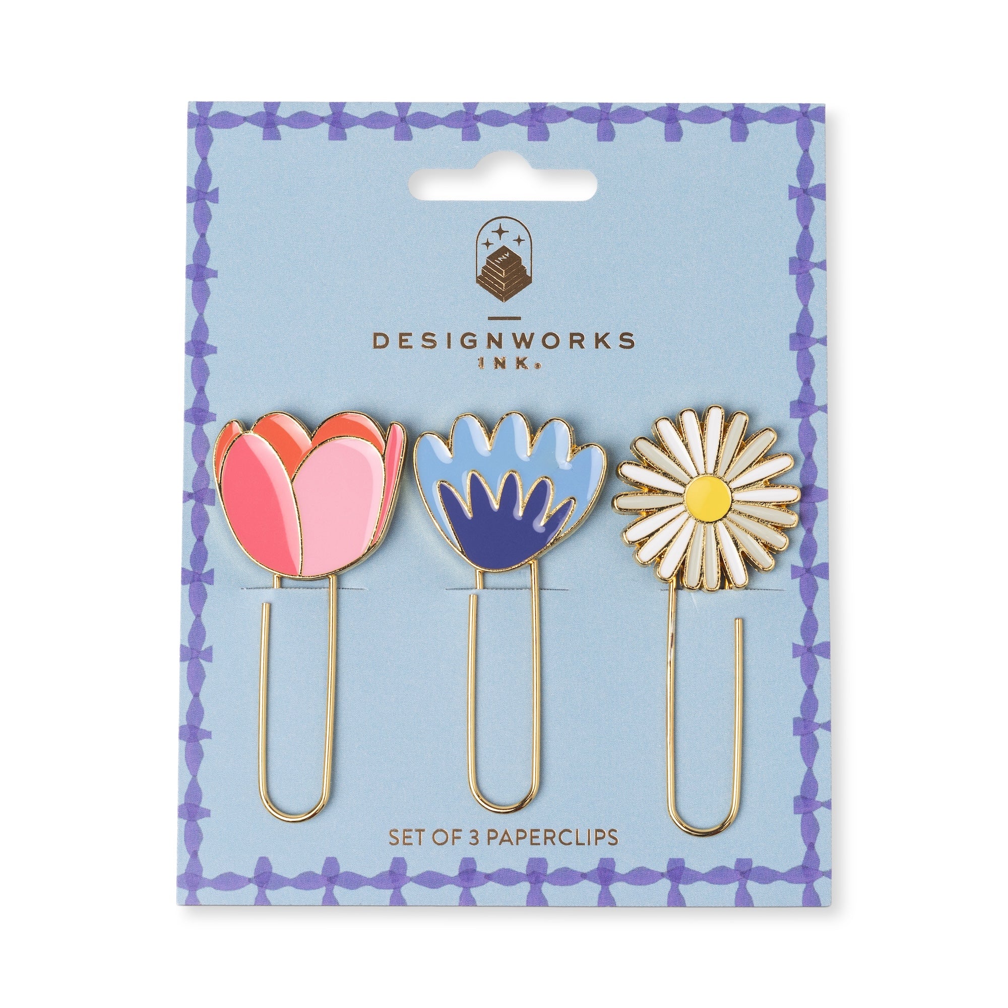 Set of 3 Paperclips | FLORAL