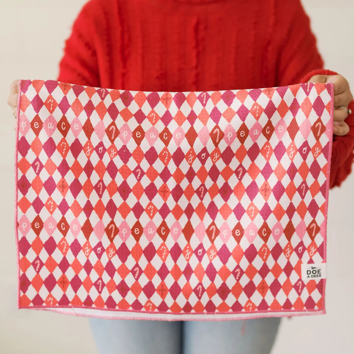 Peace & Joy Waffle Towel