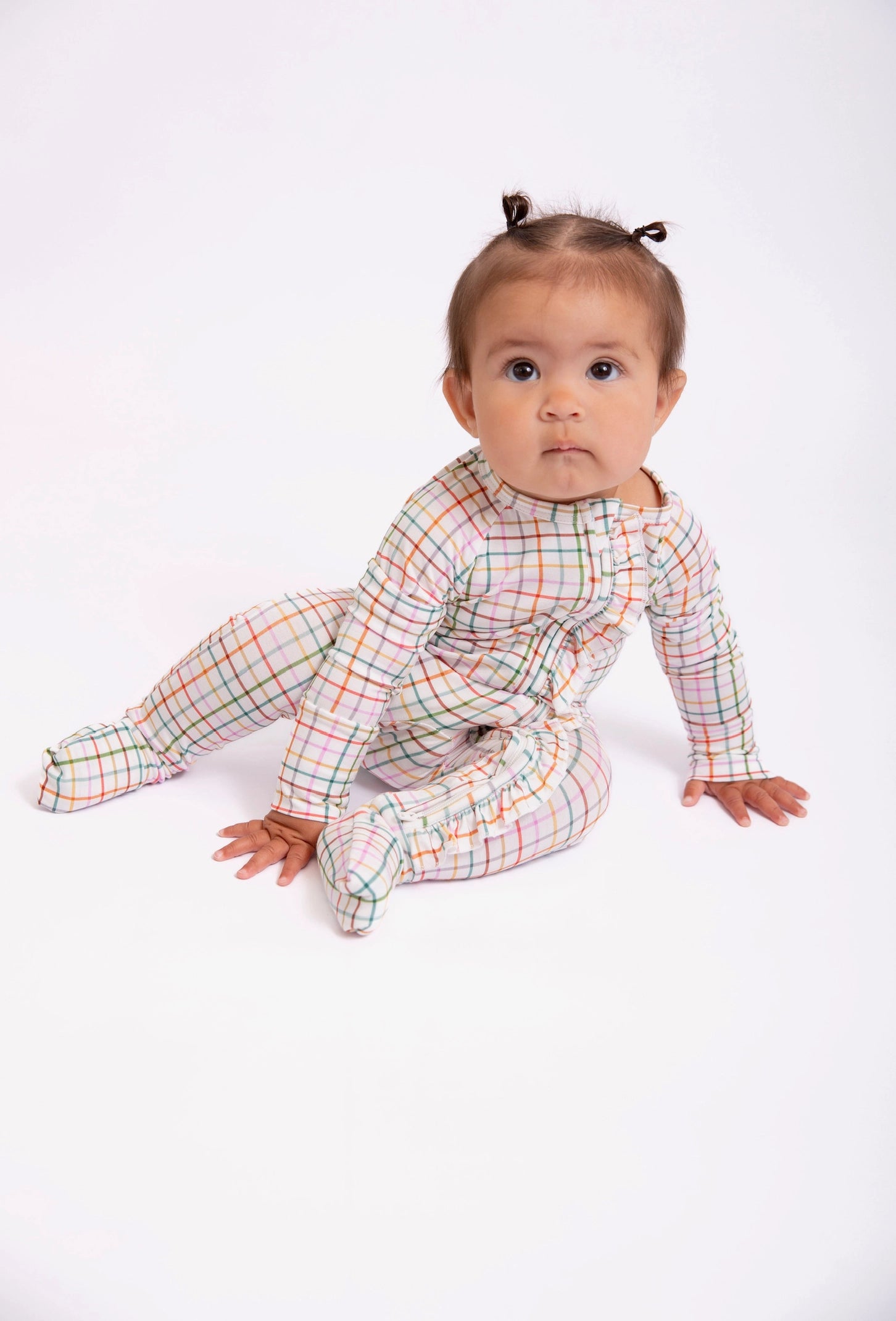 AJ Plaid Zip PJs