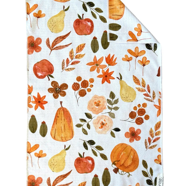 Pumpkin Spice Double Sided Microfiber Towel