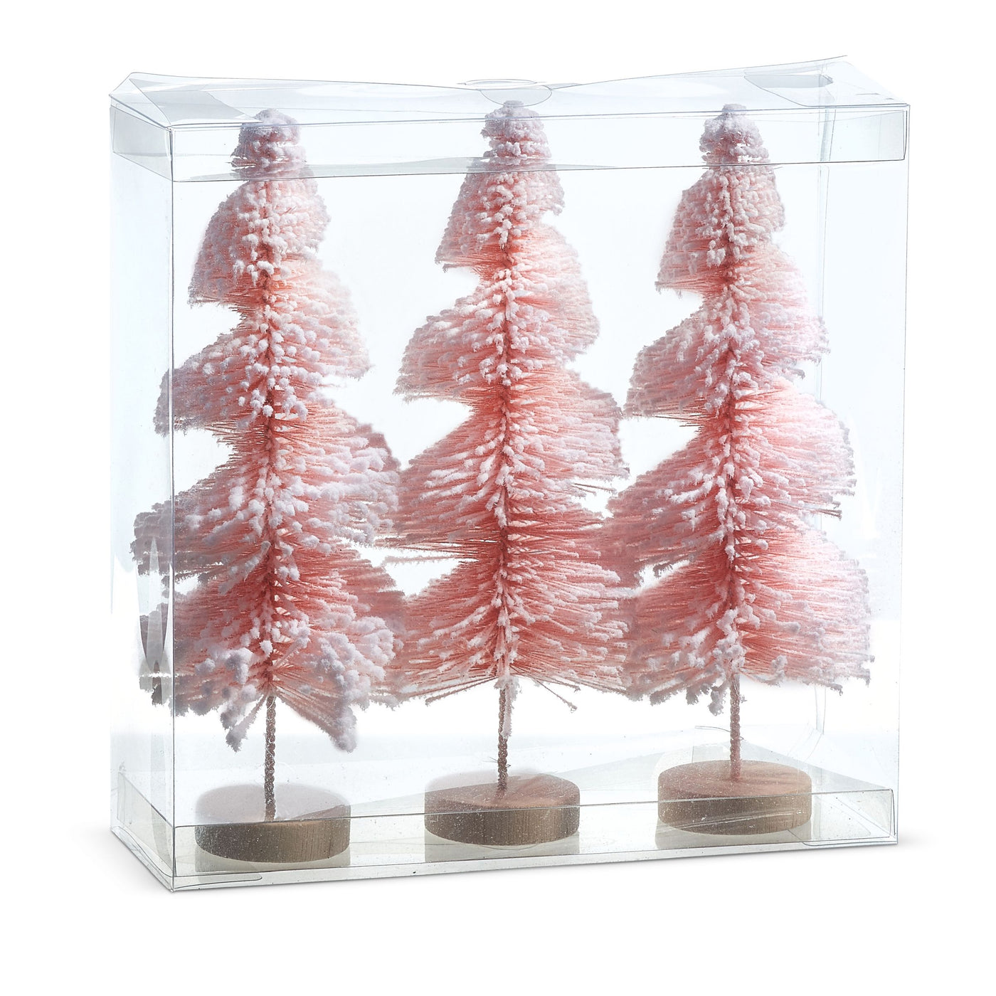 Snowy Bottle Brush Tree- Set of 3