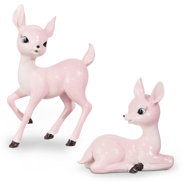 Pink Retro Deer Set