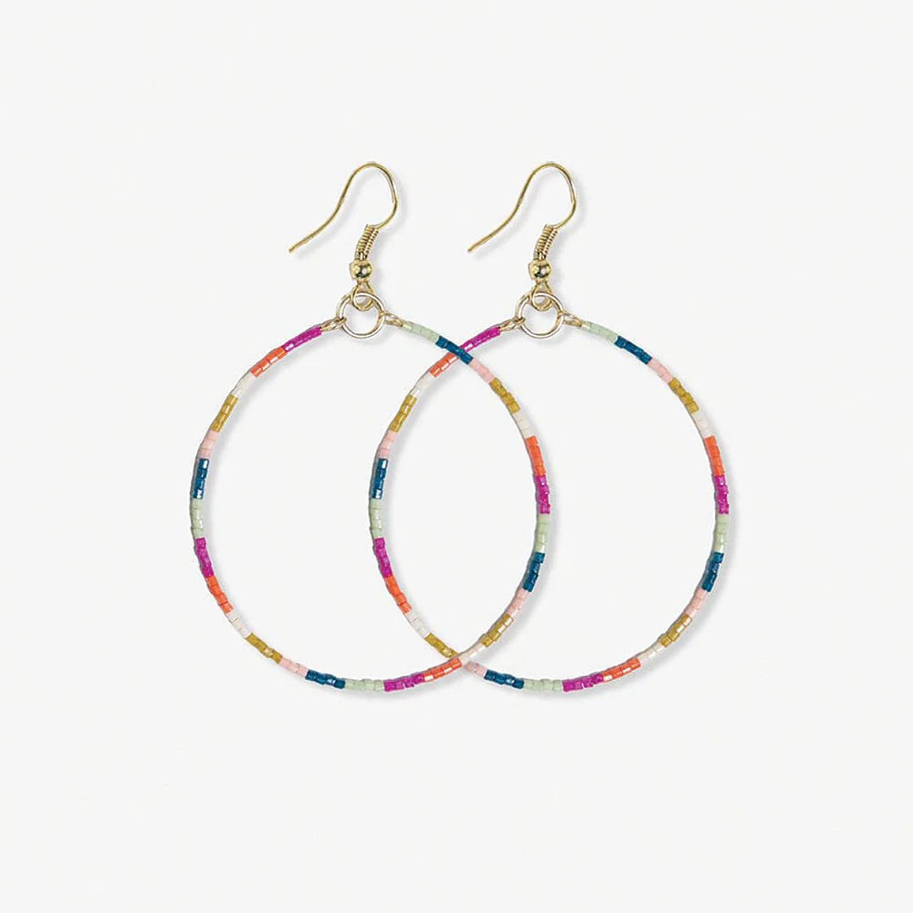 Kelly Beaded Hoop