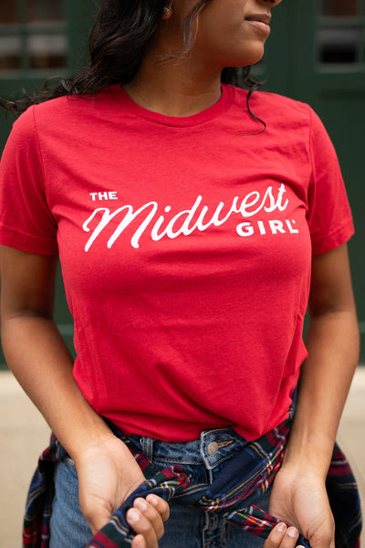 The Midwest Girl Tee-Red