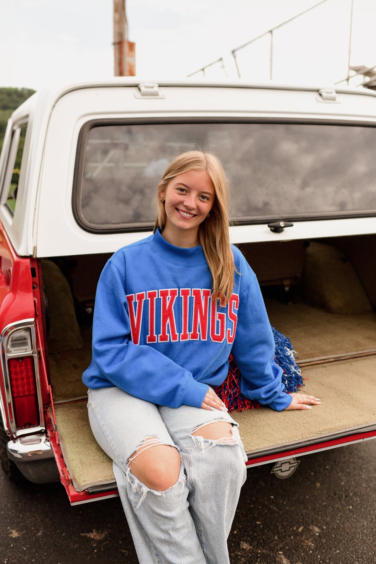Decorah Mock Neck- Royal Blue