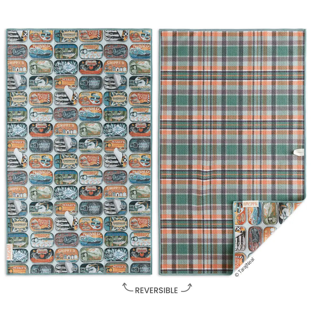 Sardines Microfiber Kitchen Towel