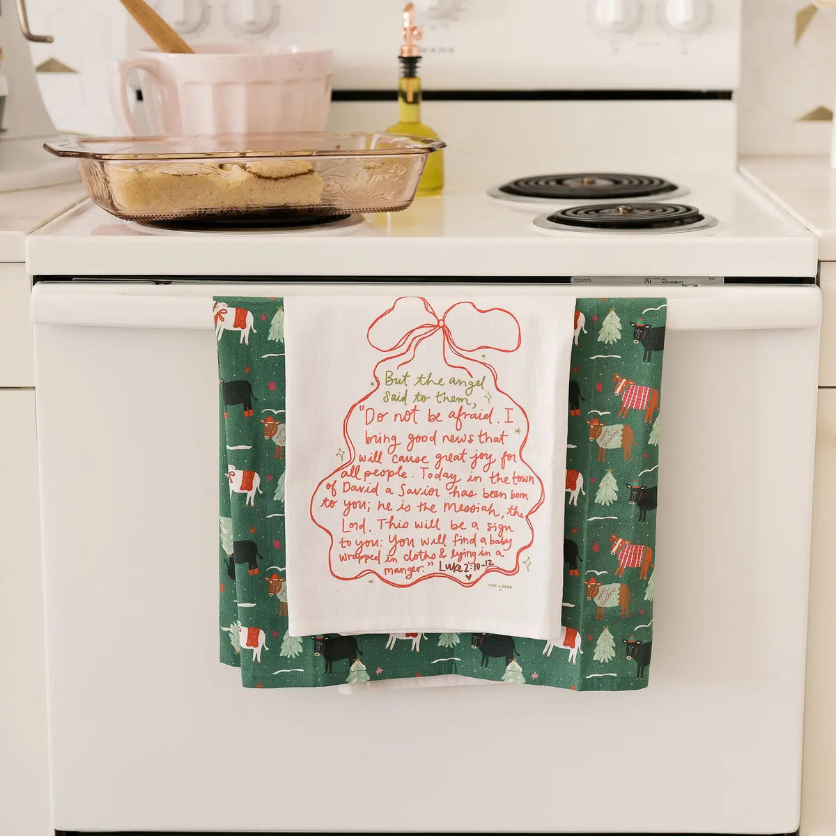 A Savior Has Been Born Flour Sack Towel