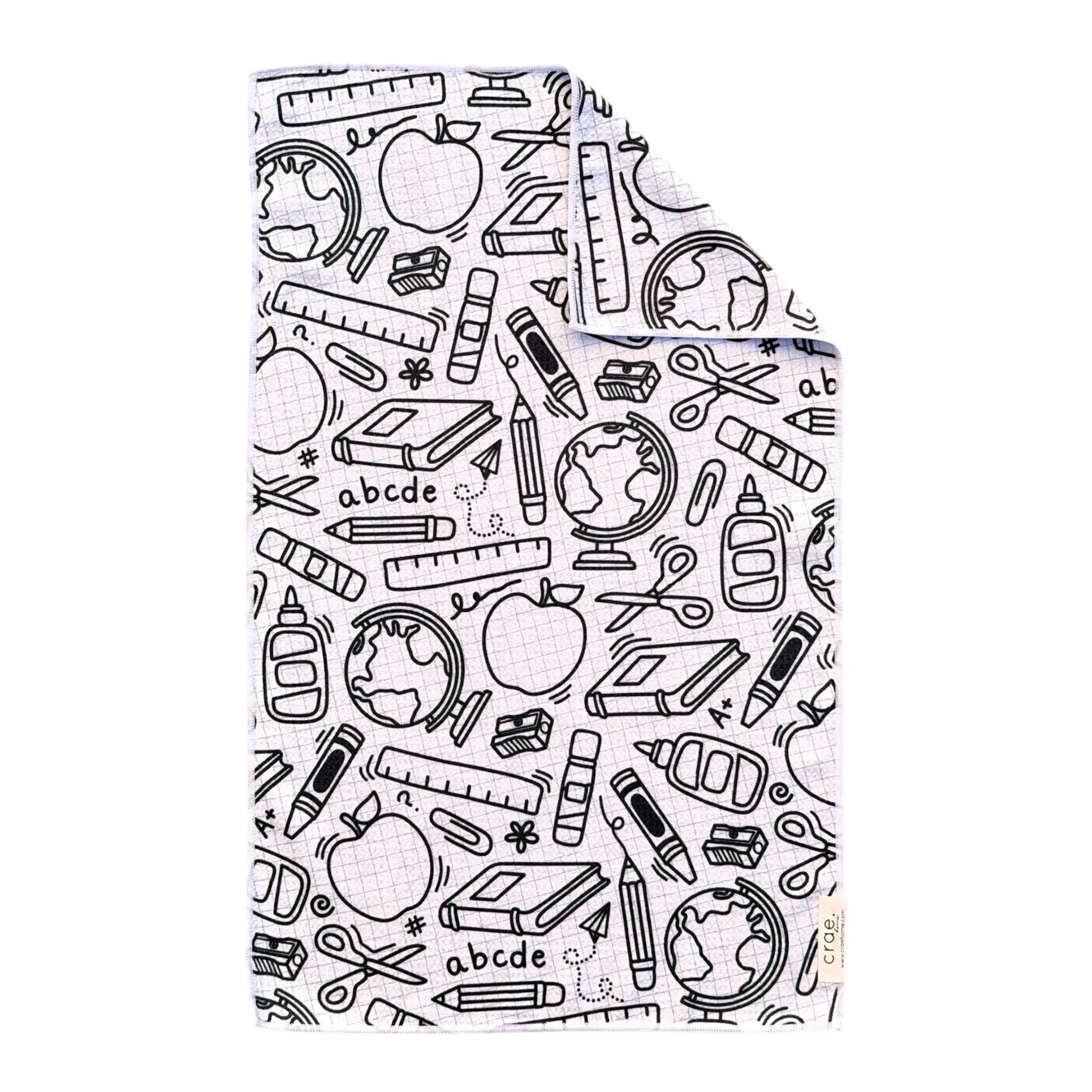 School Daze Double Sided Hand Towel