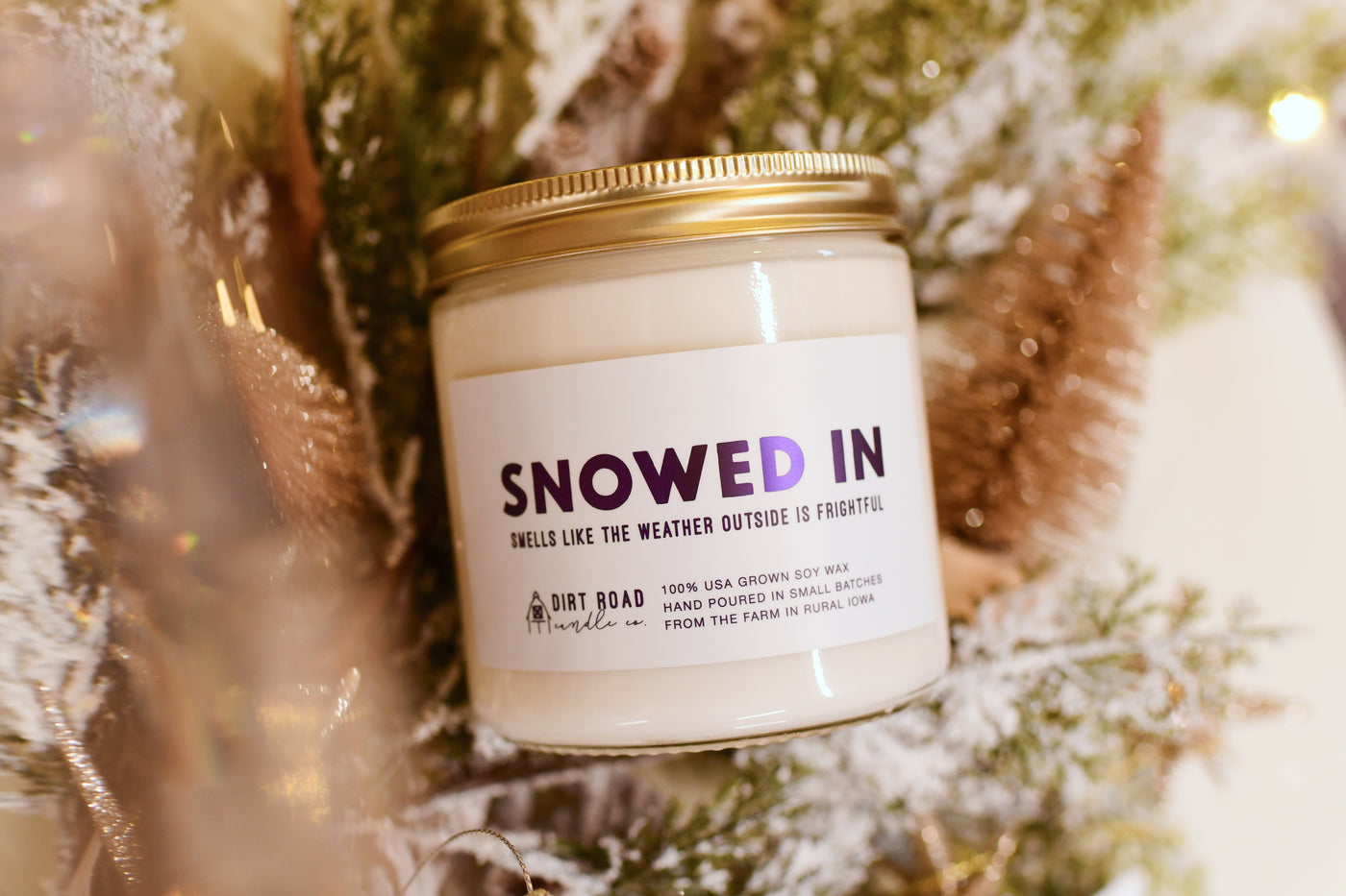 Snowed in Candle Dirt Road Candle Co