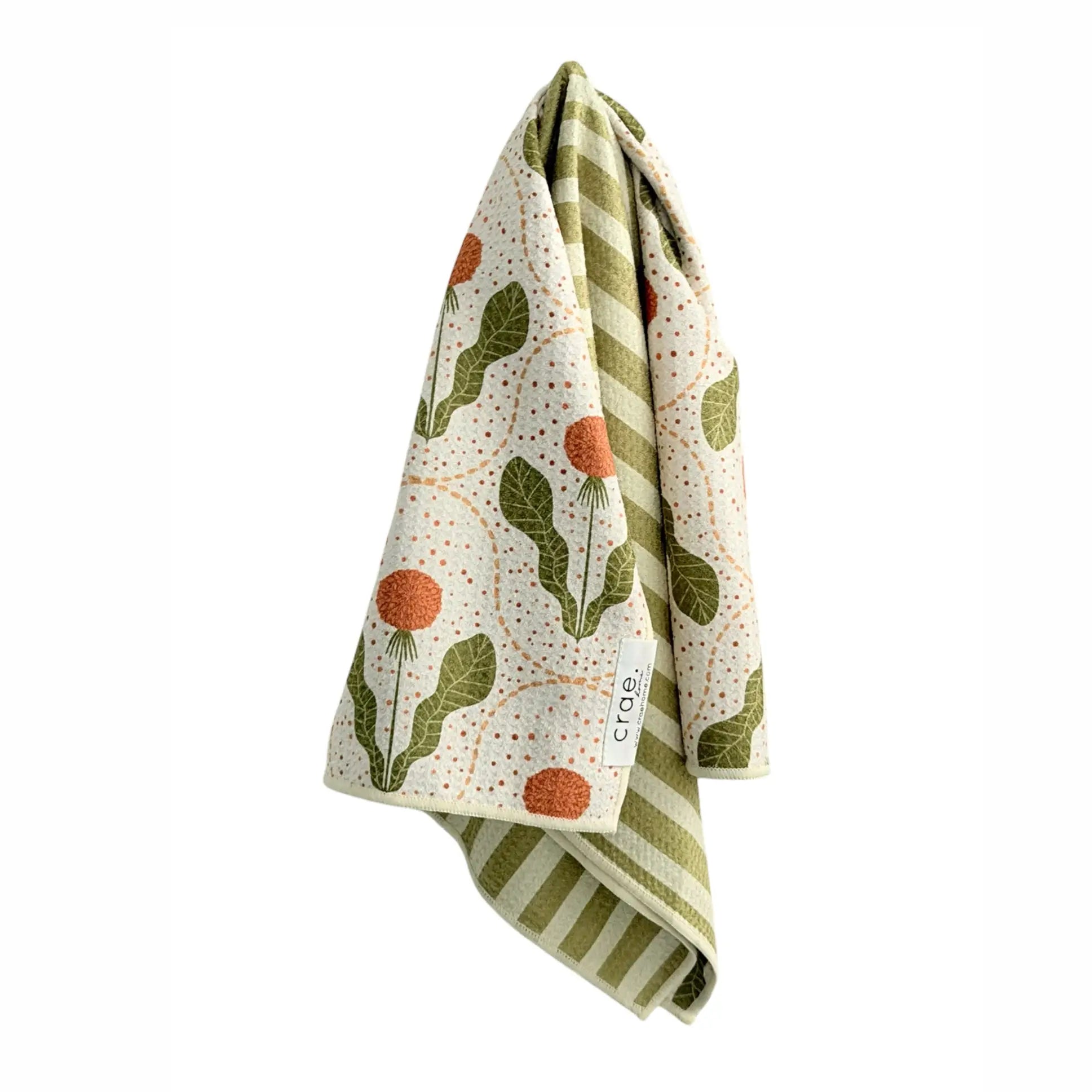 Sprout & Stripe Reversible Hand Towel