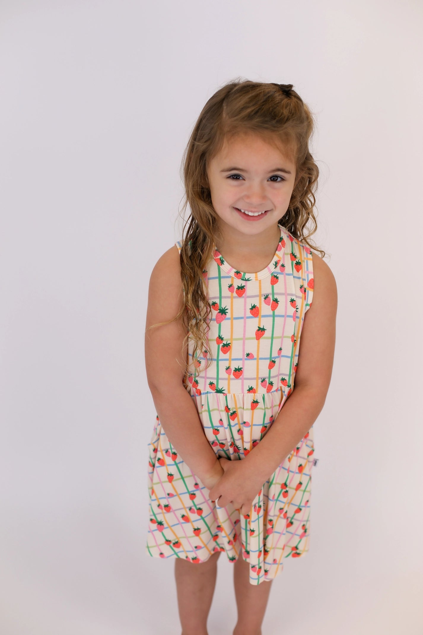 Berry Patch Sleeveless Pocket Dress