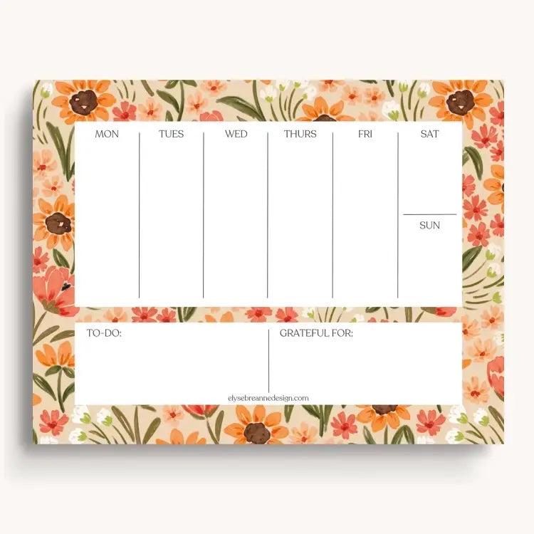 Weekly Planner Notepad