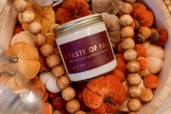 Taste of Fall Candle From Dirt Road Candle Co