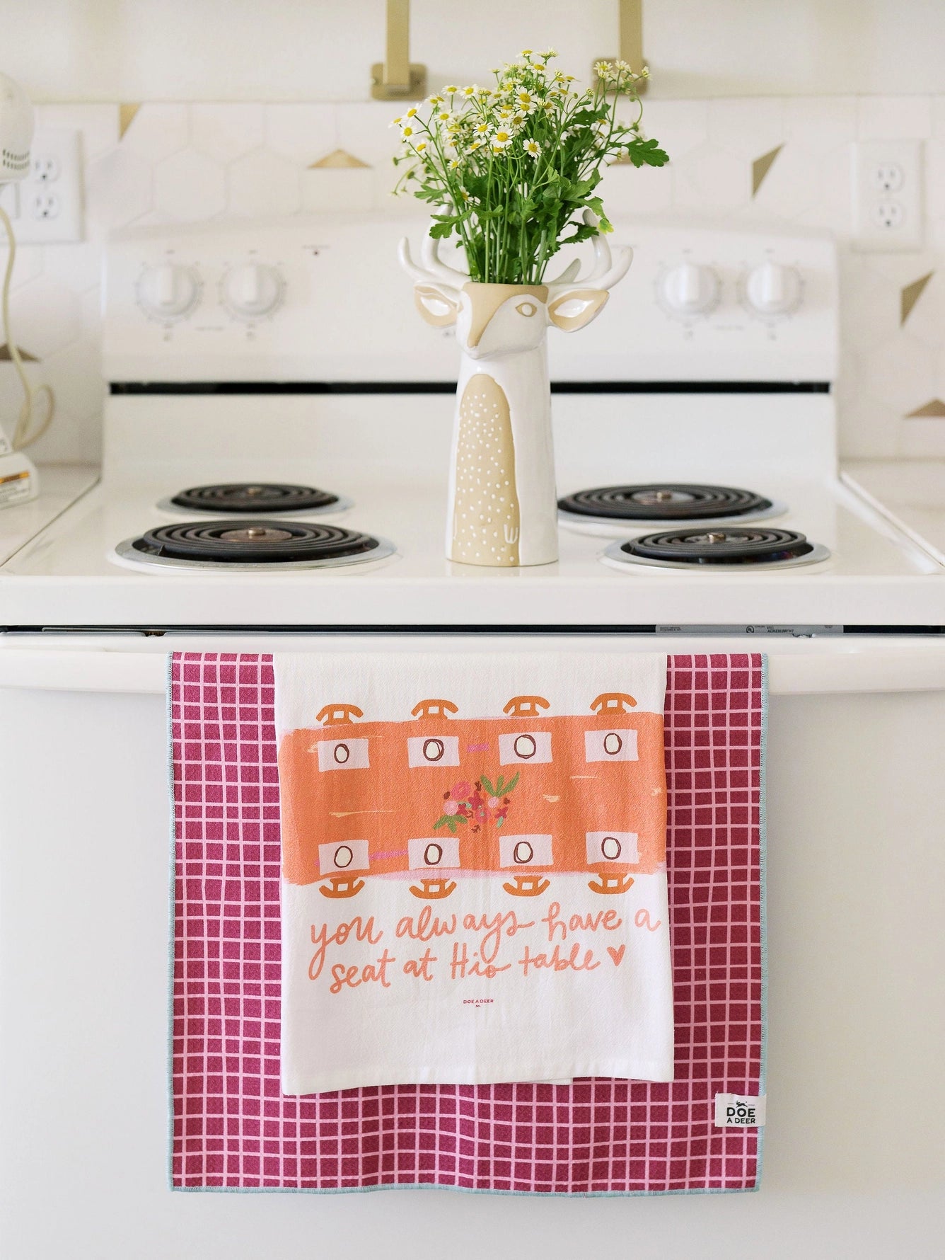A Seat At His Table Flour Sack Towel