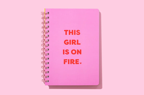 This Girl Is On Fire Notebook