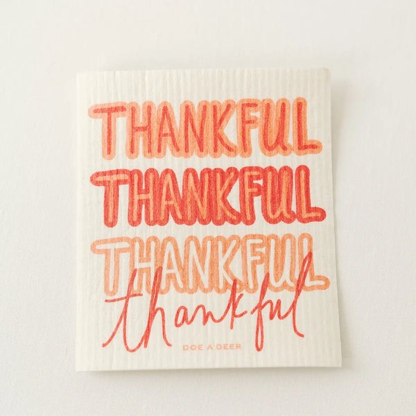 Thankful Swedish Dishcloth