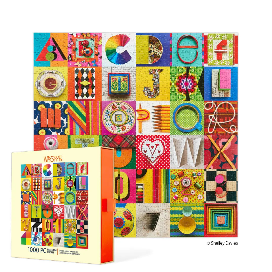 Typeface Collage| 1000 Piece Puzzle