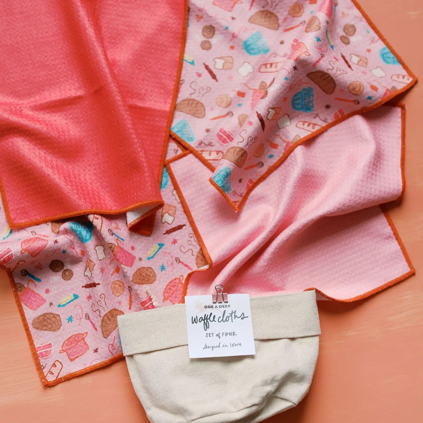 Life of A Bread Baker Waffle Cloths-Set of 4