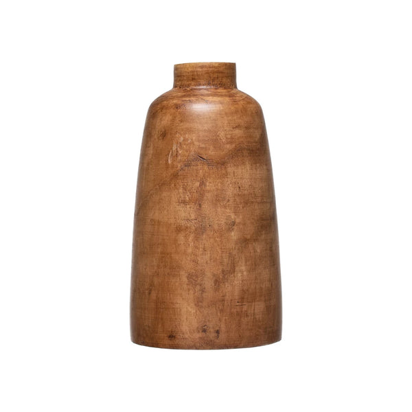 Paulownia Wood Vase- Walnut