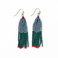 Abbey Tassel Alternating Seed Bead Earrings