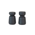 Mango Wood Salt & Pepper Shaker Set-Black