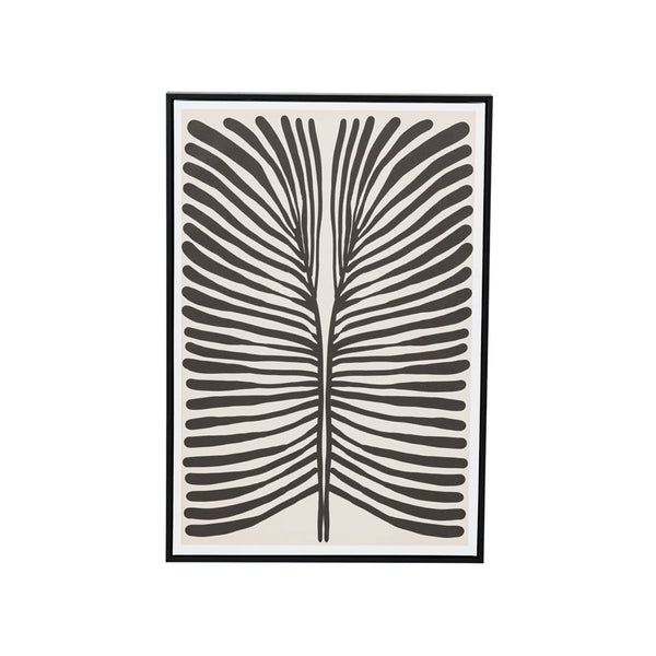 Textured Abstract Wall Decor- Black & White