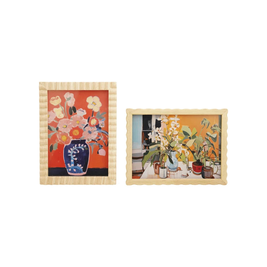 Scalloped/Ribbed Photo Frame