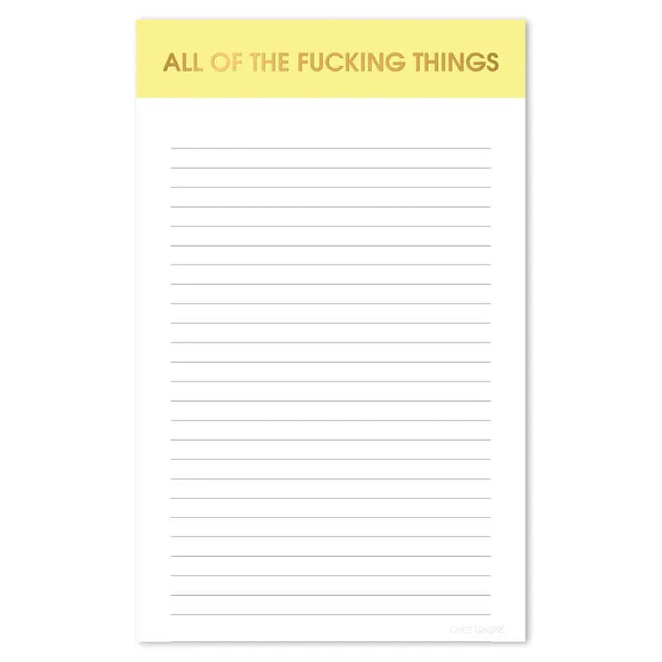 All The Fucking Things Notepad