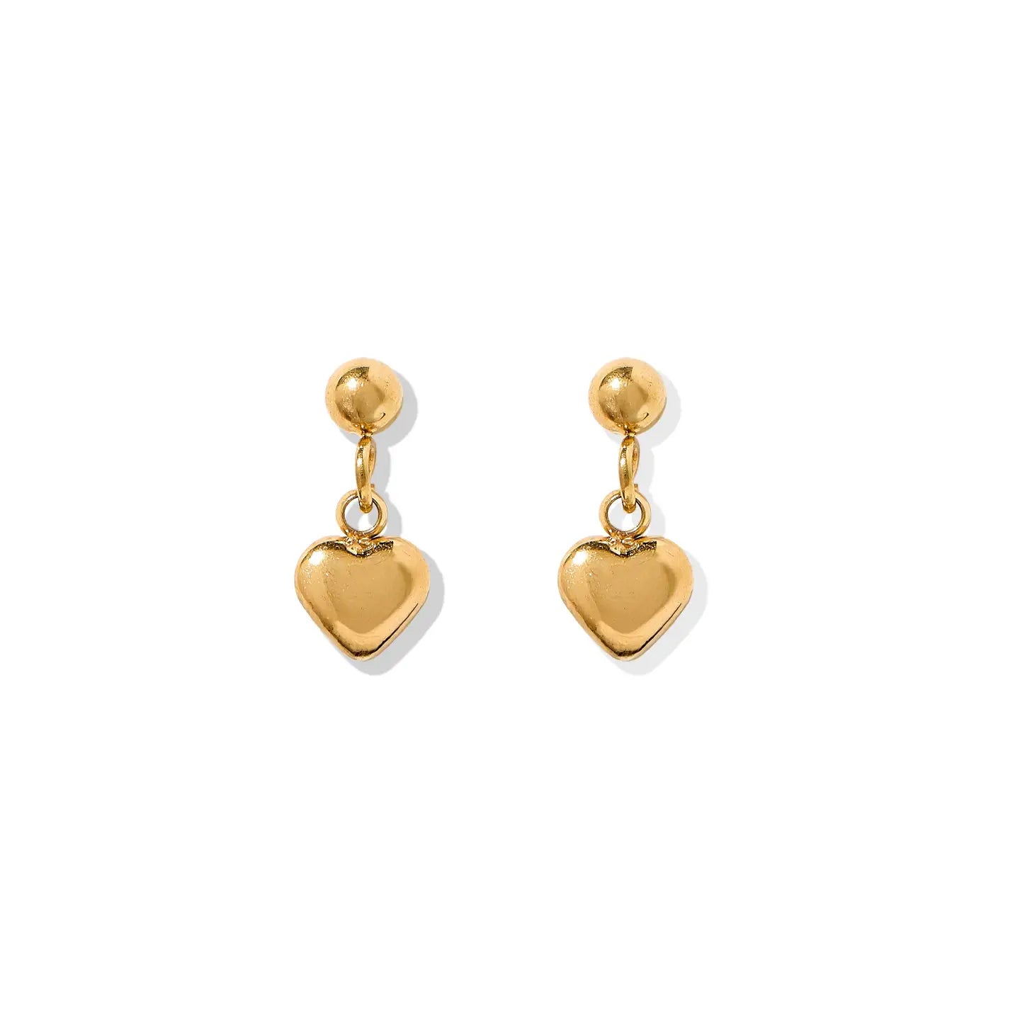 Millie Heart Screwback Stud (Gold)