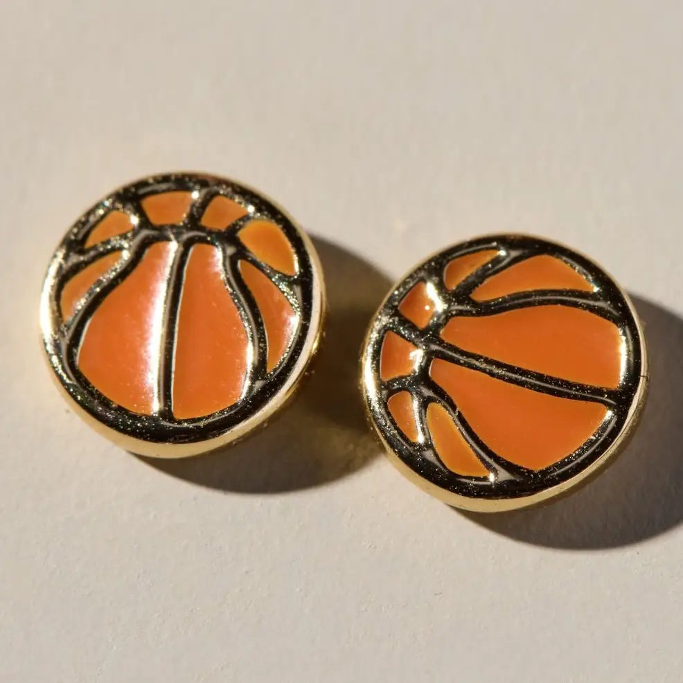 Basketball Stud Earrings