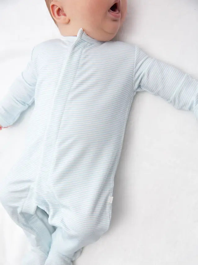 Snap Romper- Breezy Blue