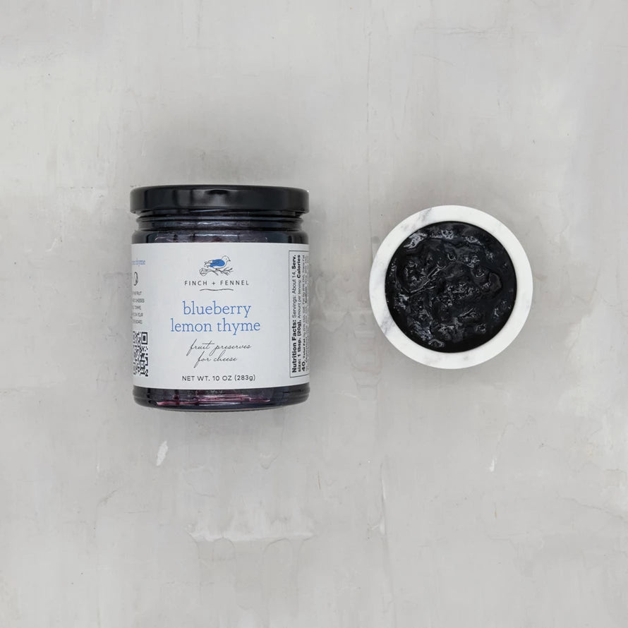 Blueberry Lemon Thyme Cheese Preserves