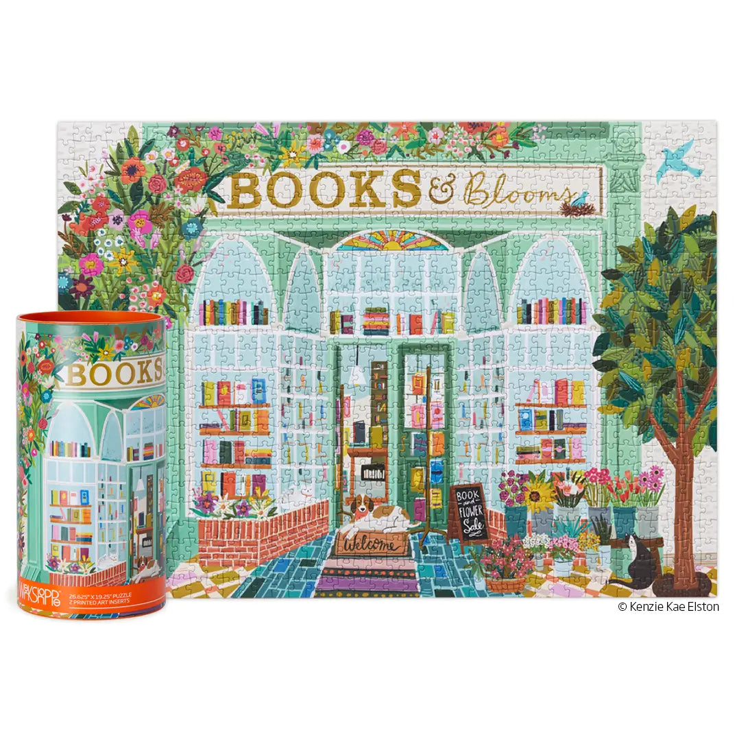 Books & Blooms| 1000 Piece Puzzle