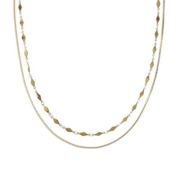 Brenda Grands Box Chain Layered Necklace