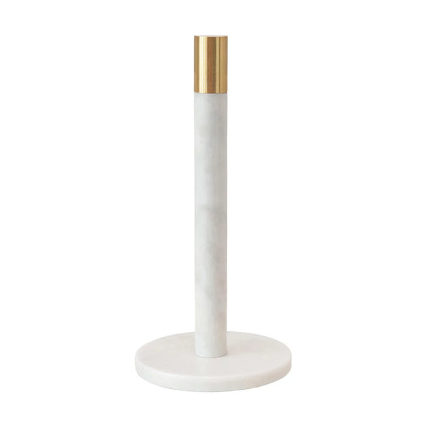 Marble Towel Holder w/ Brass Top
