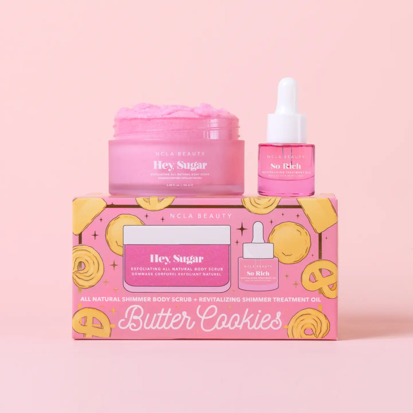 Butter Cookies Body Scrub + Treatment Oil Holiday Gift Set
